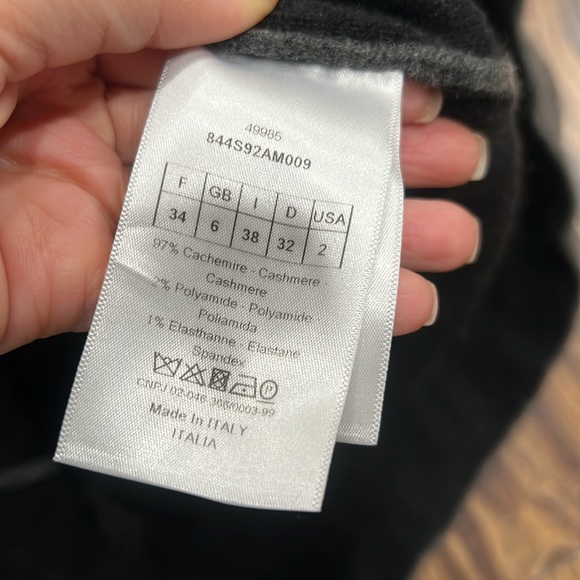 Christian Dior, J'Adior8 cashmere jumper hoodie size 2 - Picture 5 of 5